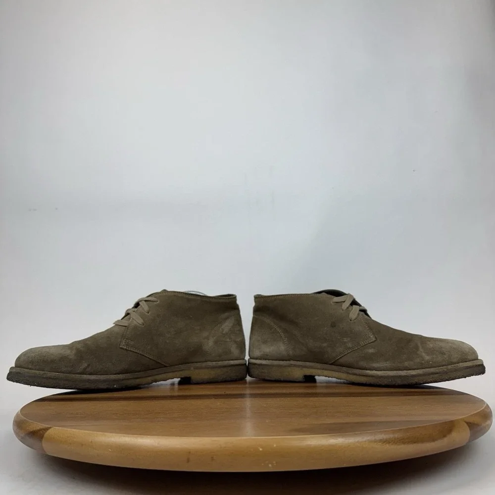 Mens Allen Edmonds‎ Montauk Taupe Brown Suede Chukka Gum Sole Boots Size 9 M GUC